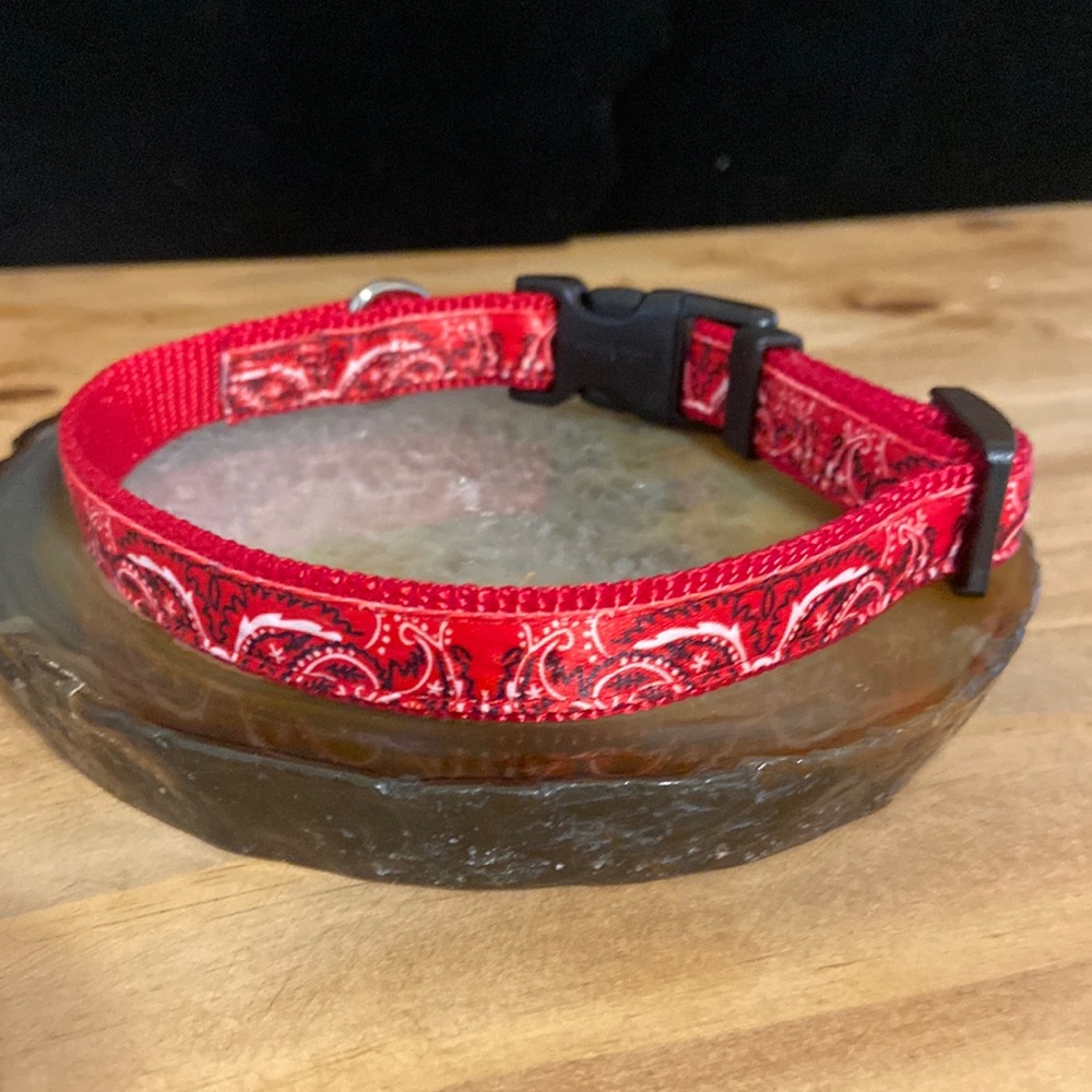 Red Dog collar Guc 10” - 14” x .75”